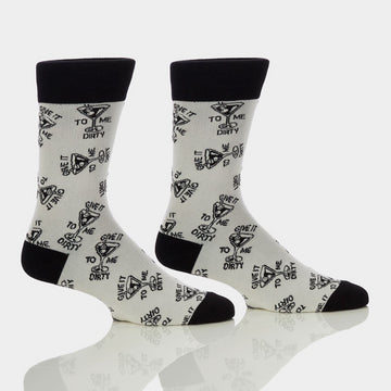 Men's Crew Socks, Dirty Martini